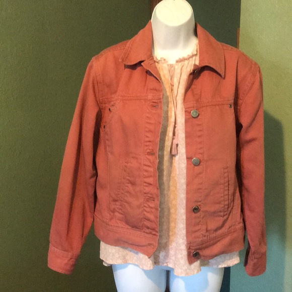 rust jean jacket